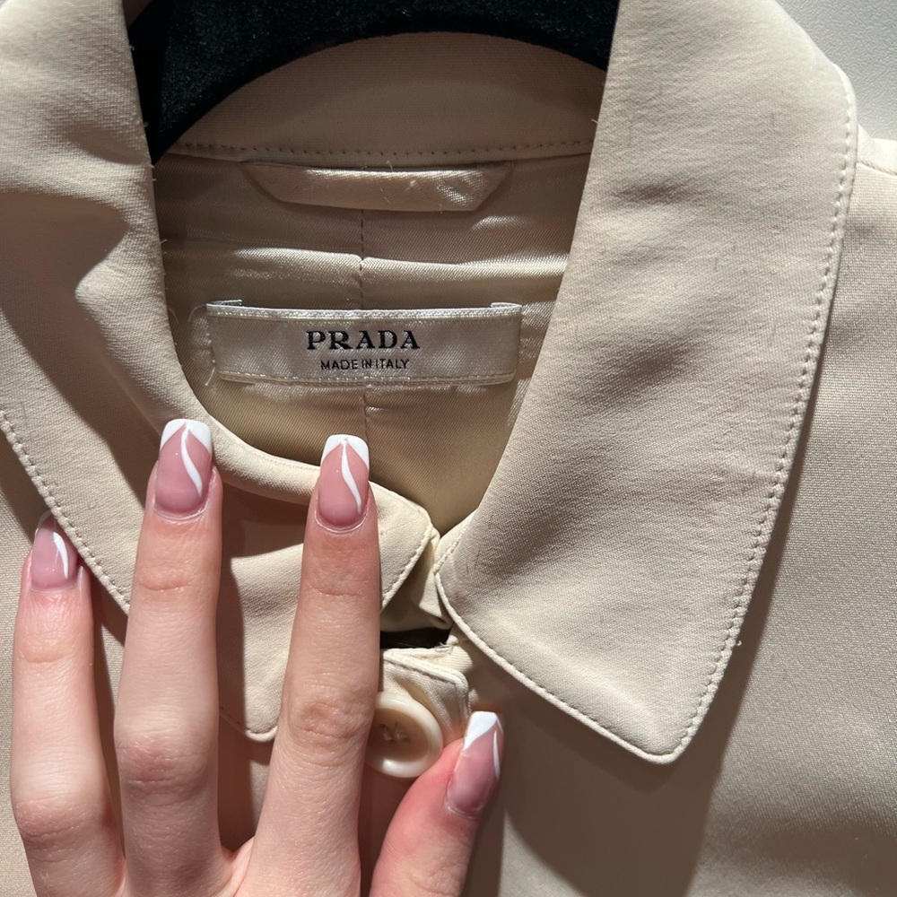 Prada Cream Blazer with Structured Collar